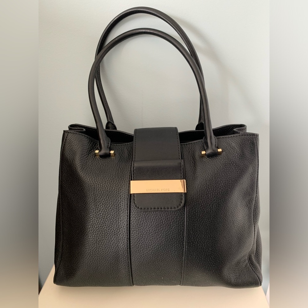 Michael Kors Black Leather Handbag